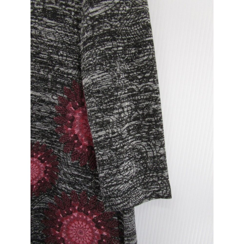 Desigual Sweater Large Tunic Pullover Embroidered… - image 3